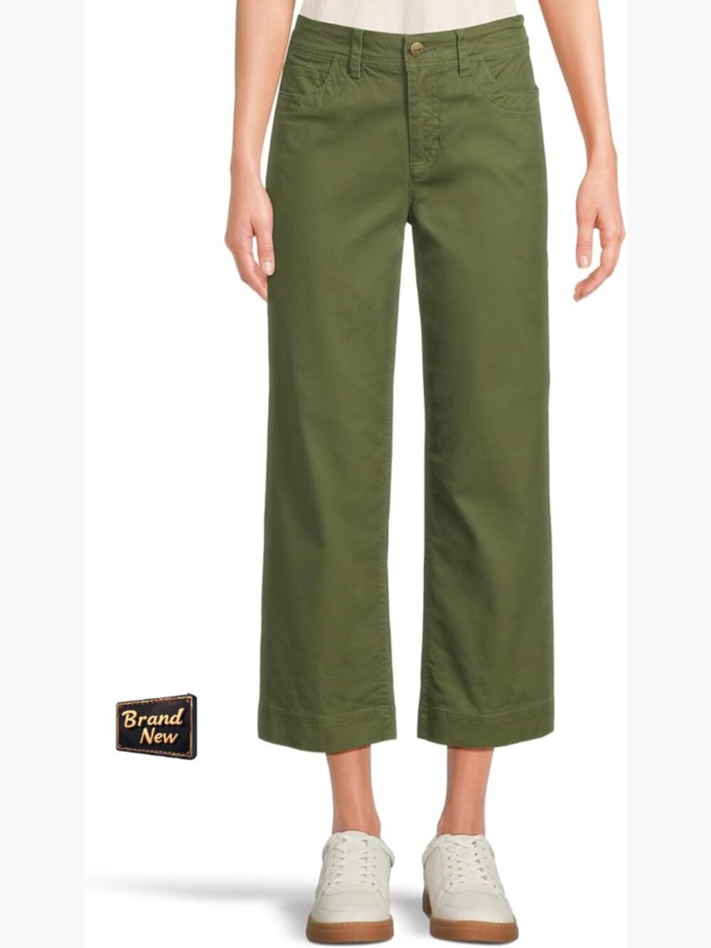 Wide Leg Crop Pants with FlexForm Waistband 26" Inseam